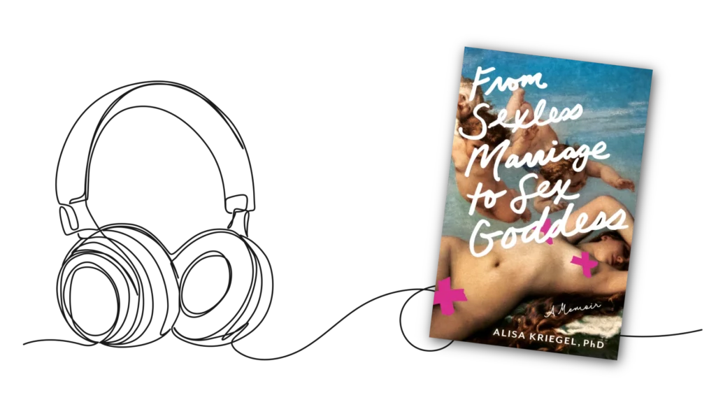 Book and headphones